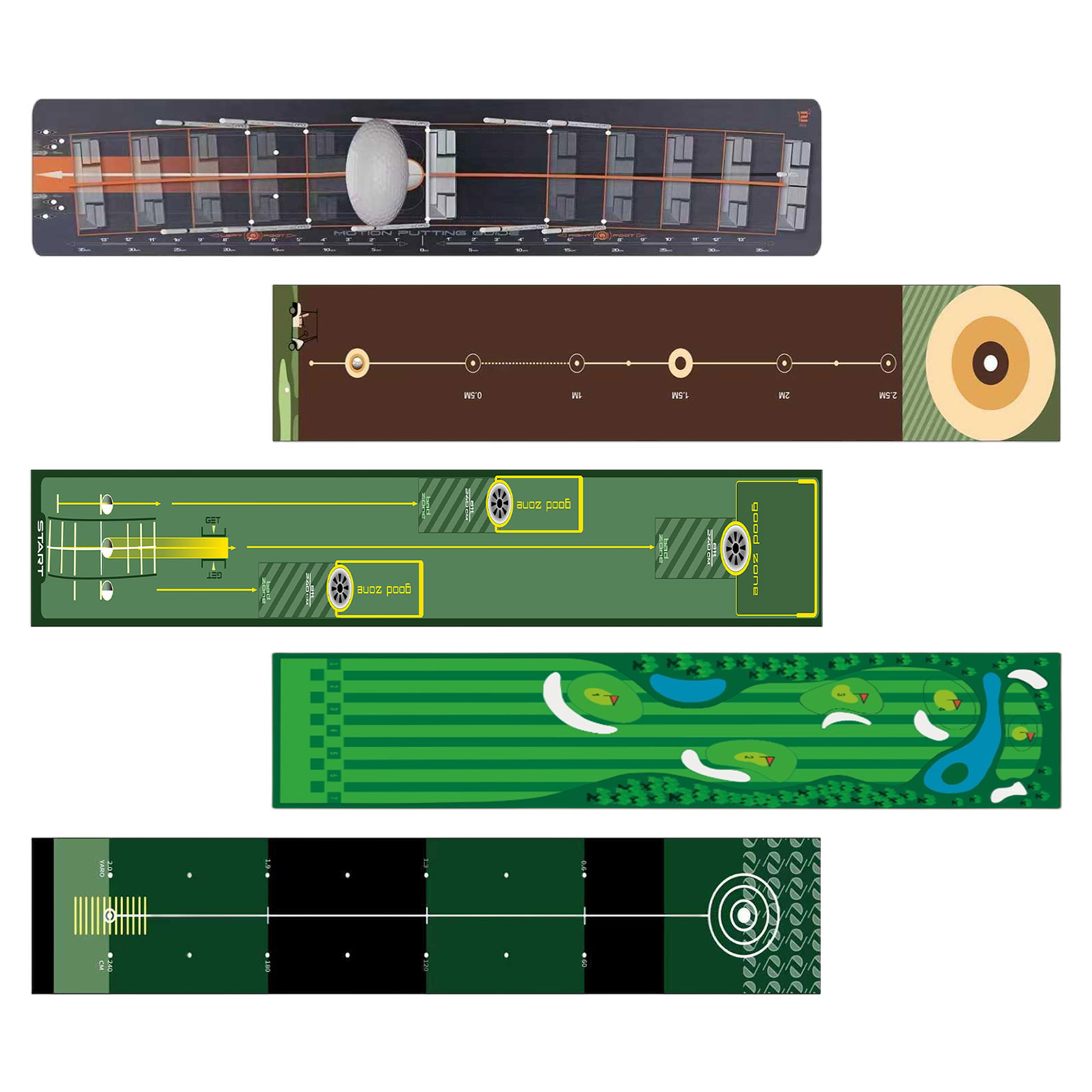 Estera de Golf plegable, estera de práctica de Golf ligera, portátil, duradera, almohadilla de entrenamiento de Golf, accesorios de Golf para adultos