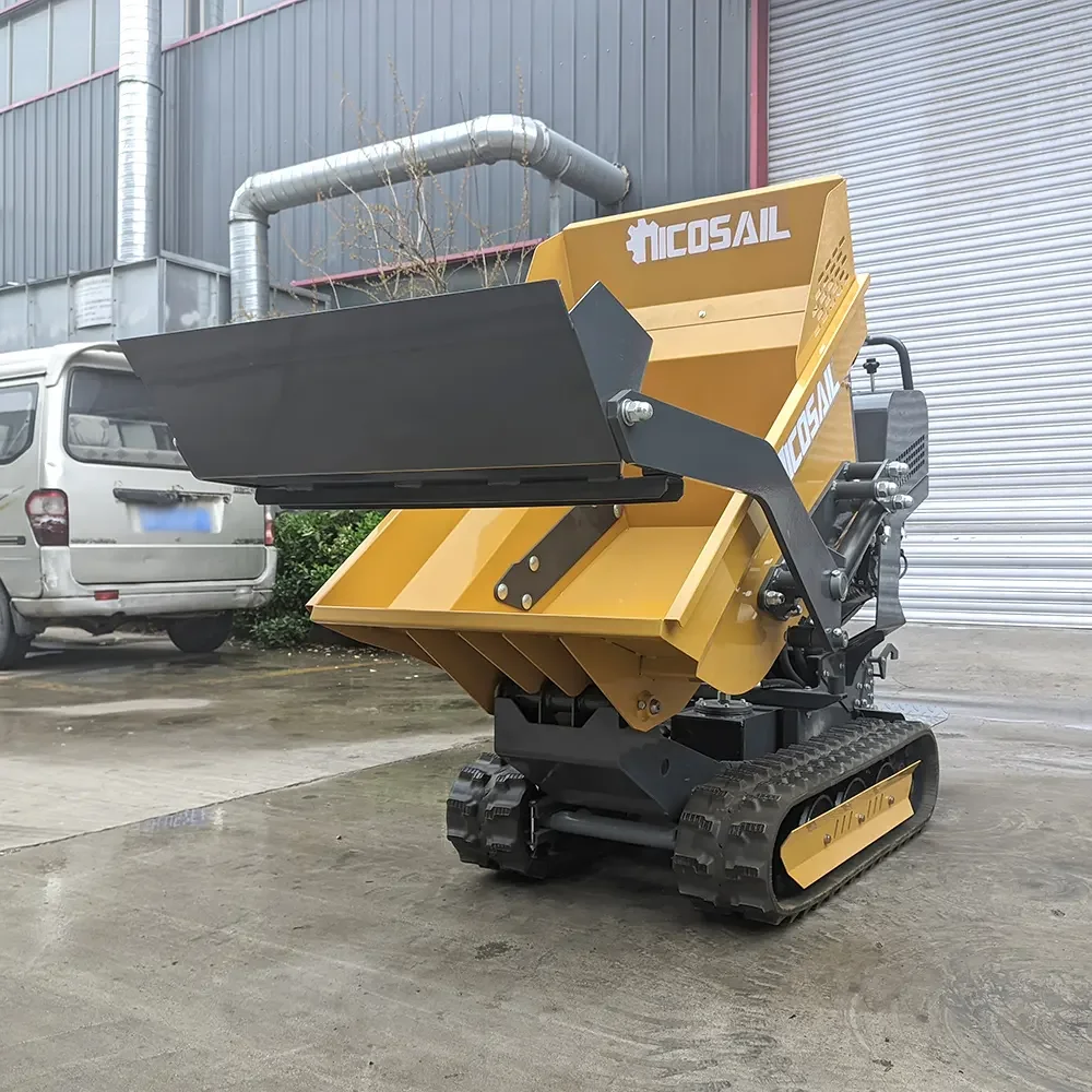 Mini Crawler Dumper Truck 500 KG Hydraulic Garden Use Mini Dumpers High Quality Self-loading Micro Track Customized For Sale
