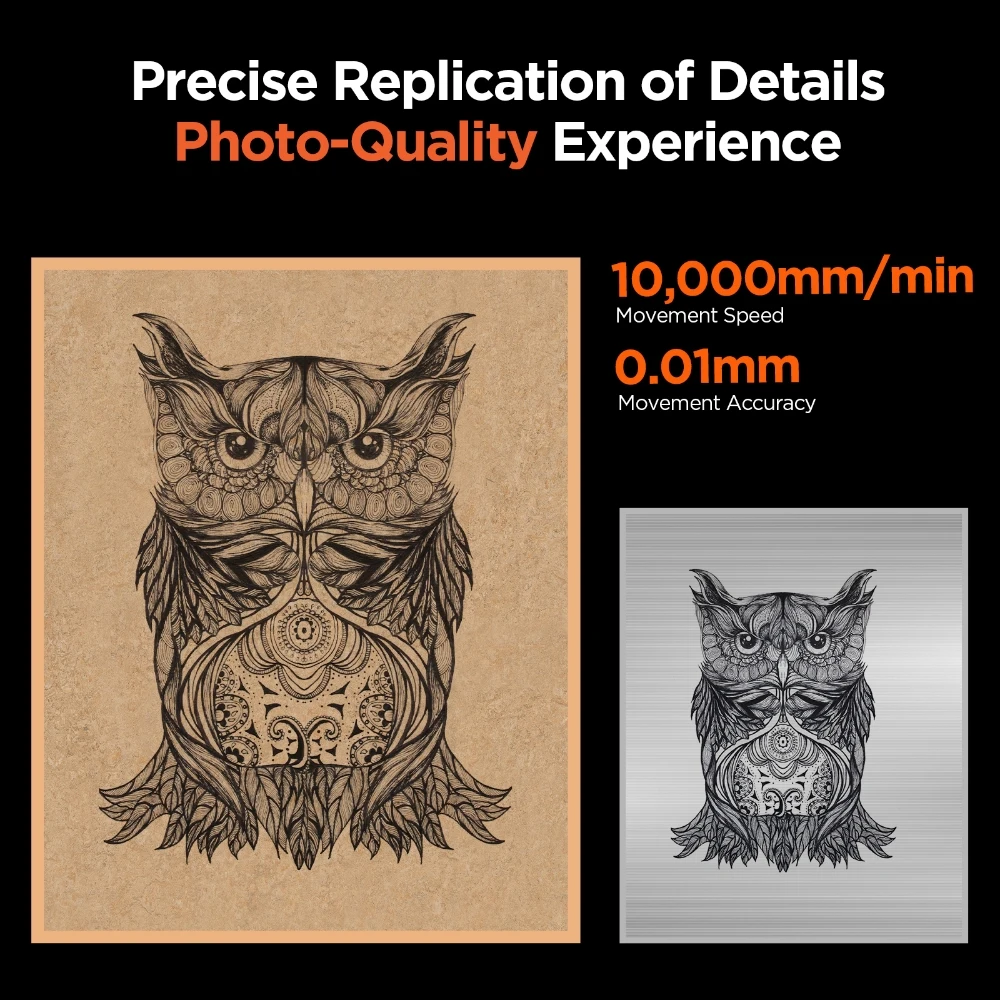 ACMER P1 10W powerful laser Engraver woodworking cutting machine Wifi APP control wood panel engraving cutting 400x410mm Size
