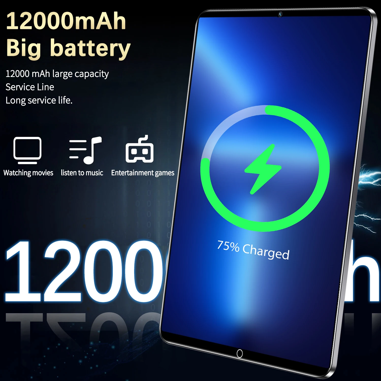 2025 5G Nowa globalna wersja 11,6-calowy tablet Android 16 GB RAM 1 TB ROM Android 13.0 MTK6797 12000 mAh Sieć Bluetooth WIFI tablet