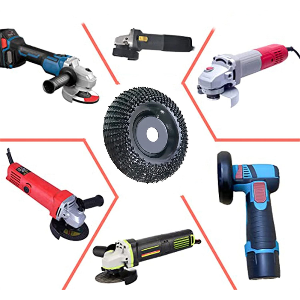 Disco de tallado de madera, disco de rueda de amoladora, rueda moldeadora de madera de 4 pulgadas, disco moldeador de molienda de madera para amoladoras angulares, 1 ud.