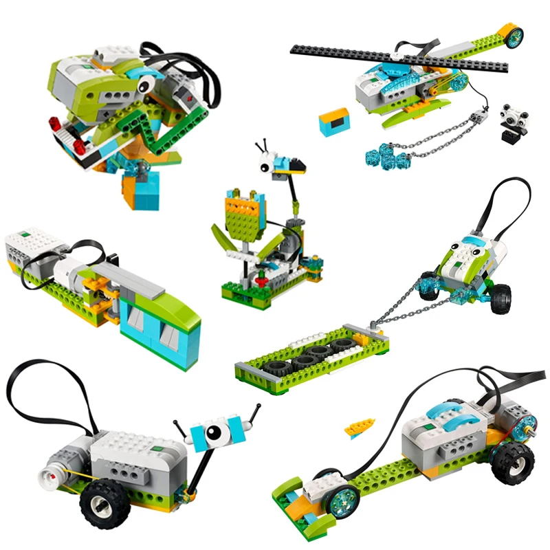 ใหม่ WeDo 2.0 Core ชุดหุ่นยนต์ไอน้ํากล่องชุดใช้งานร่วมกับ 45300 We-Do Building Blocks DIY ของเล่นเพื่อการศึกษาคริสต์มาสของขวัญ