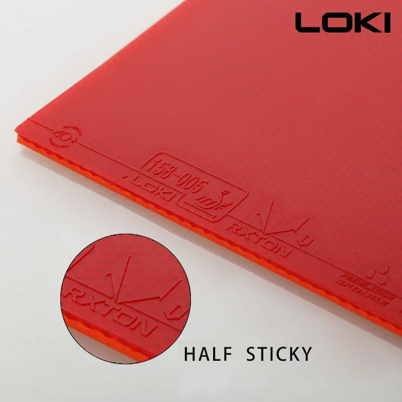 Original loki rxton 1 tênis de mesa borracha RXTON-1 allround rotação controle ping pong esponja borracha de ping pong com elástico poderoso
