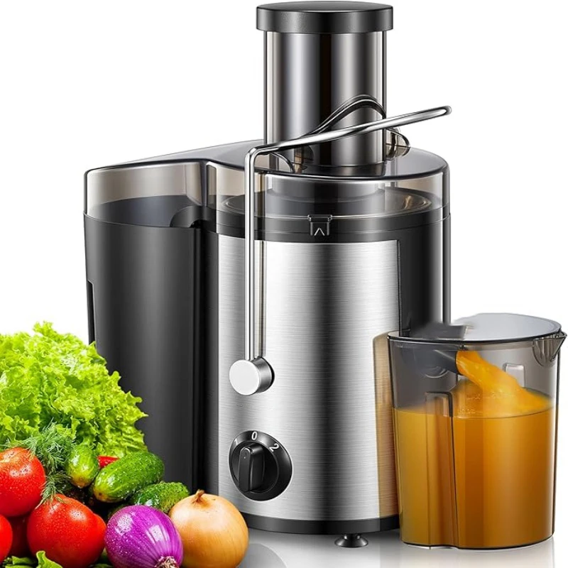Entsafter Maschinen elektrische Saft Extrakt Entsafter ganze Frucht Gemüse High Saft Edelstahl bpa-frei DIY Gesundheit