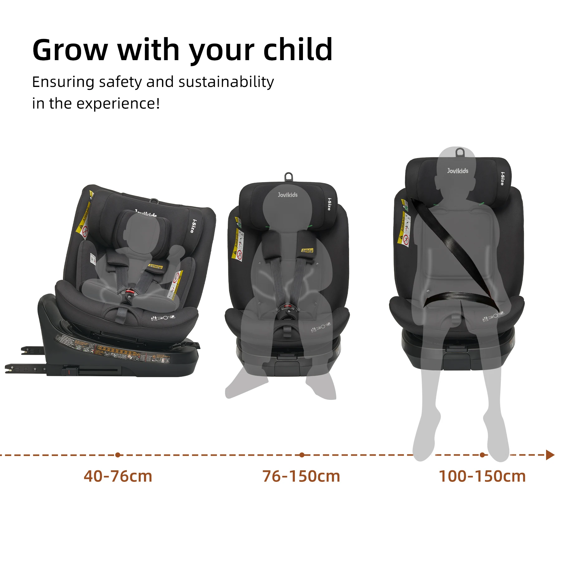 Jovikids Ranger TT 360 °   Siège auto pour nouveau-né pivotant taille i 40-150 cm