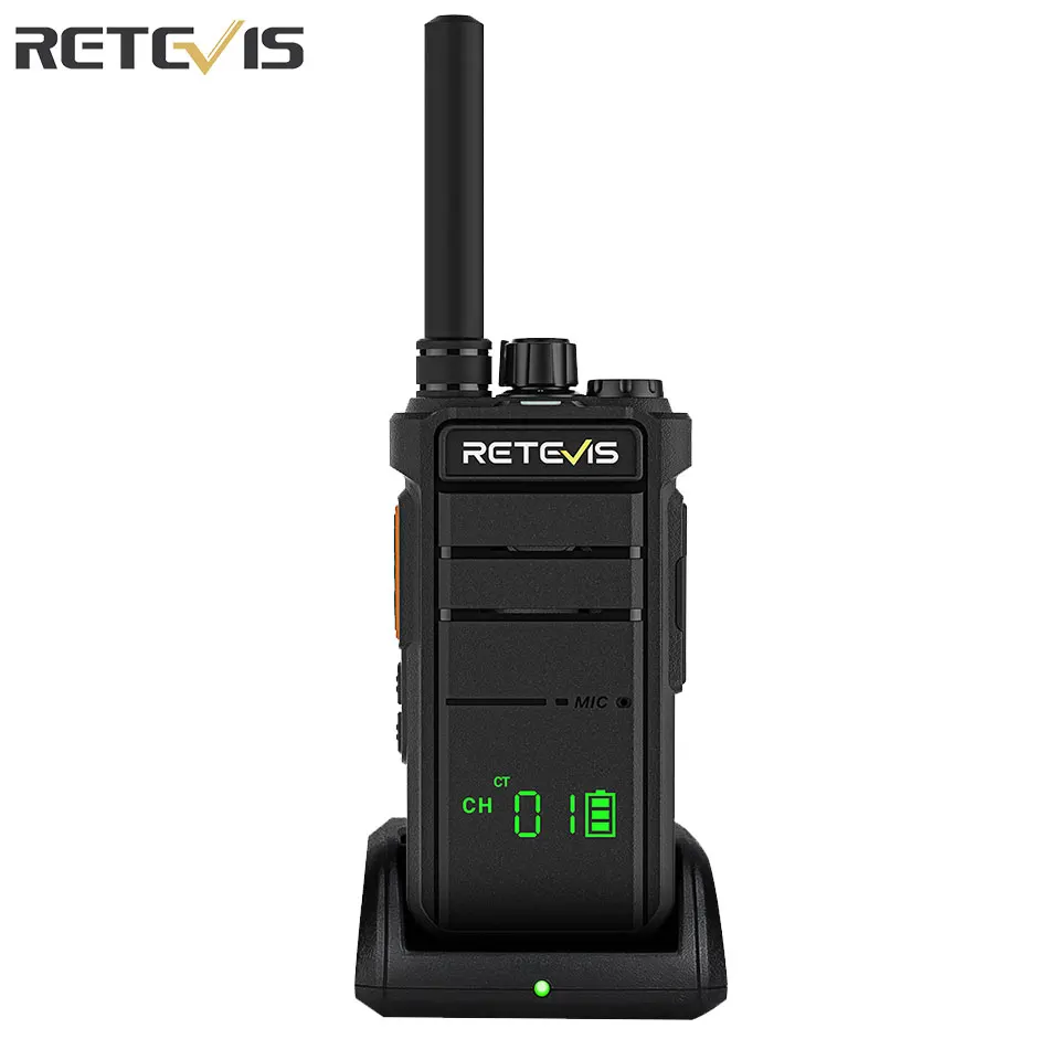 Retevis RB626H Walkie Talkie pantalla oculta inastillable potente 3W de largo alcance USB C carga 2000mAh batería Radio bidireccional