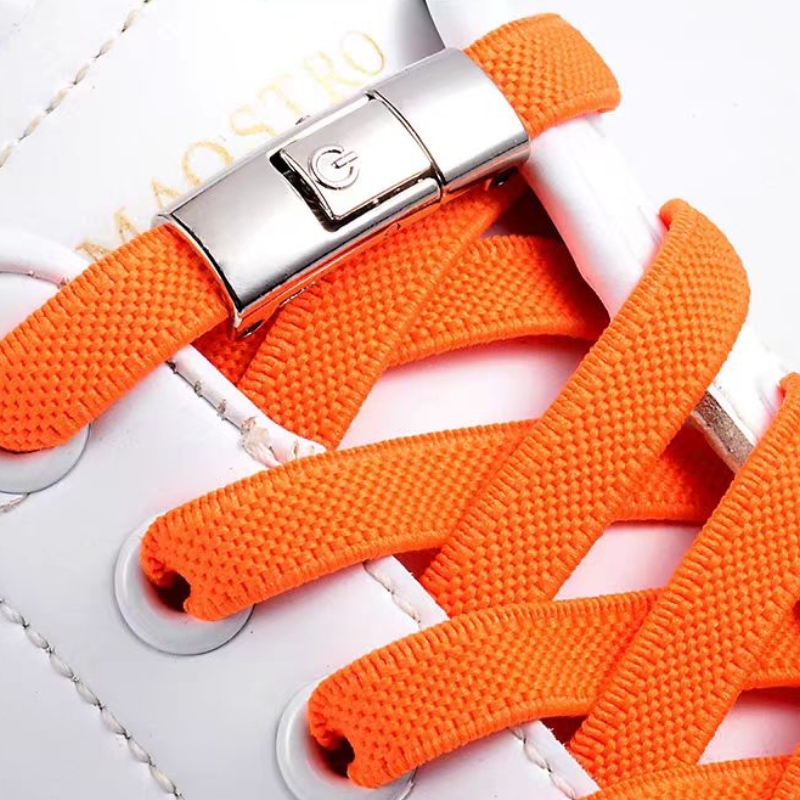 New Press Lock Shoelaces Without ties Gradient Flats Elastic Laces Sneakers Kids Adult No Tie Shoe laces for Shoes Accessories