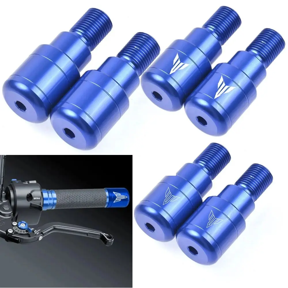 Tampas de extremidade da barra da motocicleta cnc guiador apertos para yamaha mt07 mt09 mt10 mt125 fz1 fz6 fz6r fz07 fz09 fz010 lidar com barra final