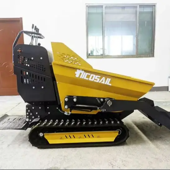 Mini camión volquete personalizado de alta calidad, fabricante de microcamión volquete de 500kg, transportador de orugas pequeño a la venta a bajo precio