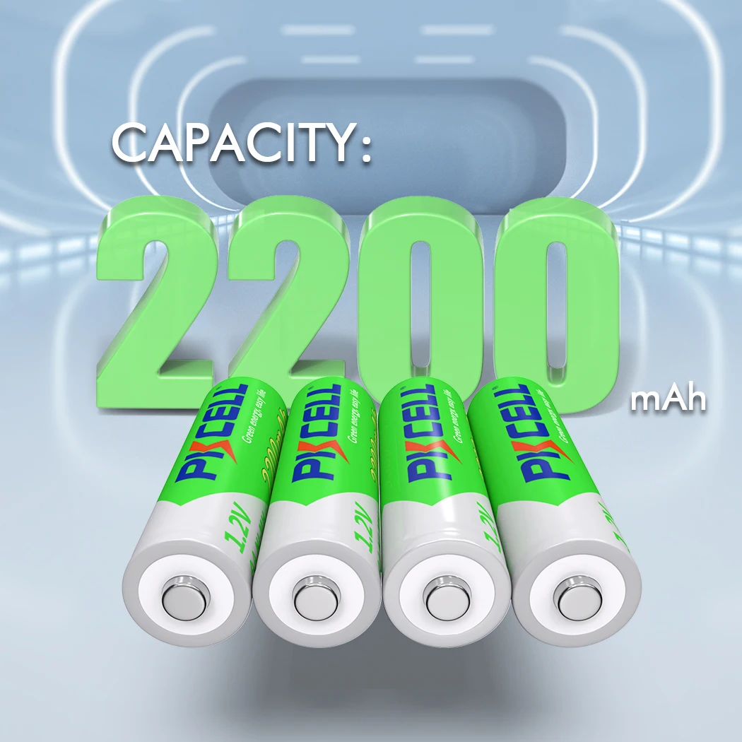 10 Chiếc PKCELL AA 2200MAH 1.2V NIMH Aa Pin Sạc 2A Precharge LSD Pin Ni-MH Cho Máy Ảnh đồ Chơi