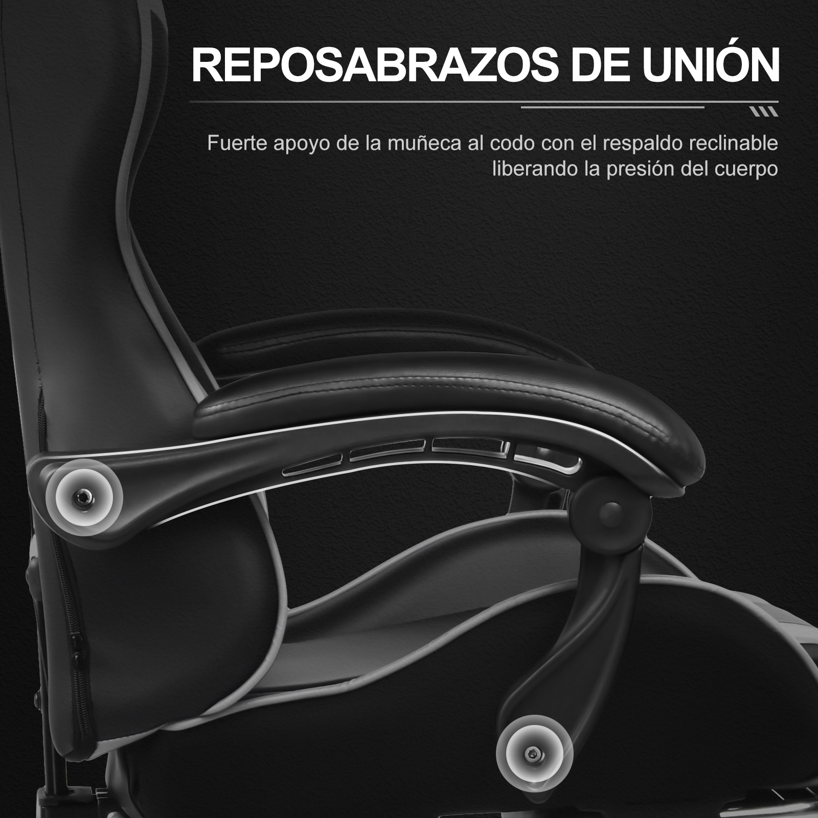 Silla Gaming GTPLAYER con Masaje, Silla Ergonómica para Oficina o Gamer con Reposapiés, Cojín Lumbar y Reposacabezas