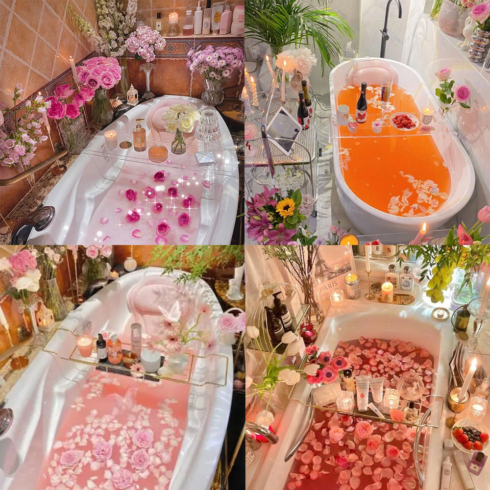 Kit de spa de coroa romântica 4 peças, presente para casais, presentes Nata