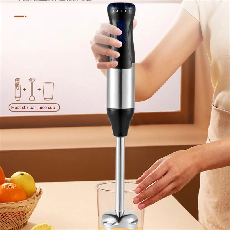 Bastão Elétrico Hand Imersion Blender, W Combustível, 4 em 1, Aço Inoxidável, Alimentos, Alimentos, Processador de Copo Misto, Whisk