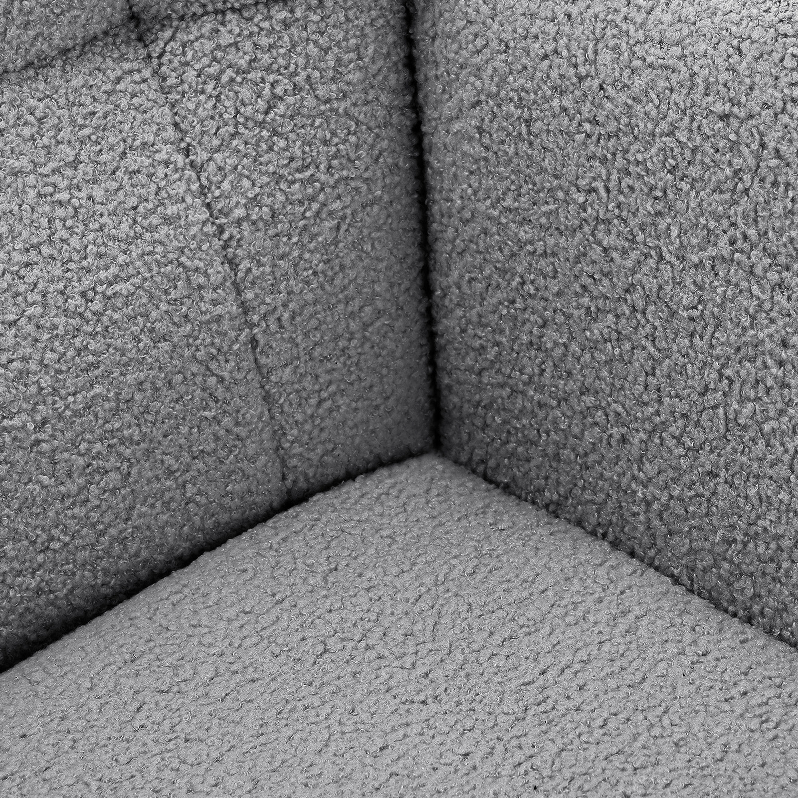 Cadeira de balanço moderna com encosto alto e braços, cadeiras confortáveis adequadas para sala de estar, quarto e pátios - Cinza