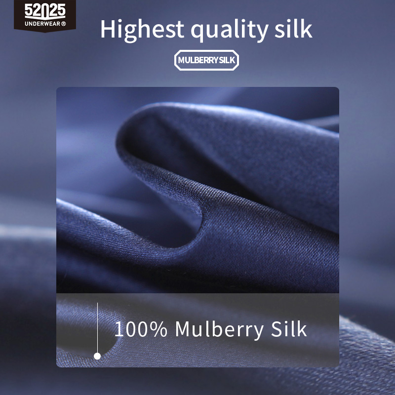 52025 Shorts masculinos de seda luxuosa – Shorts lounge 100% seda amoreira, shorts de pijama de seda natural, sensação luxuosa, conforto diário