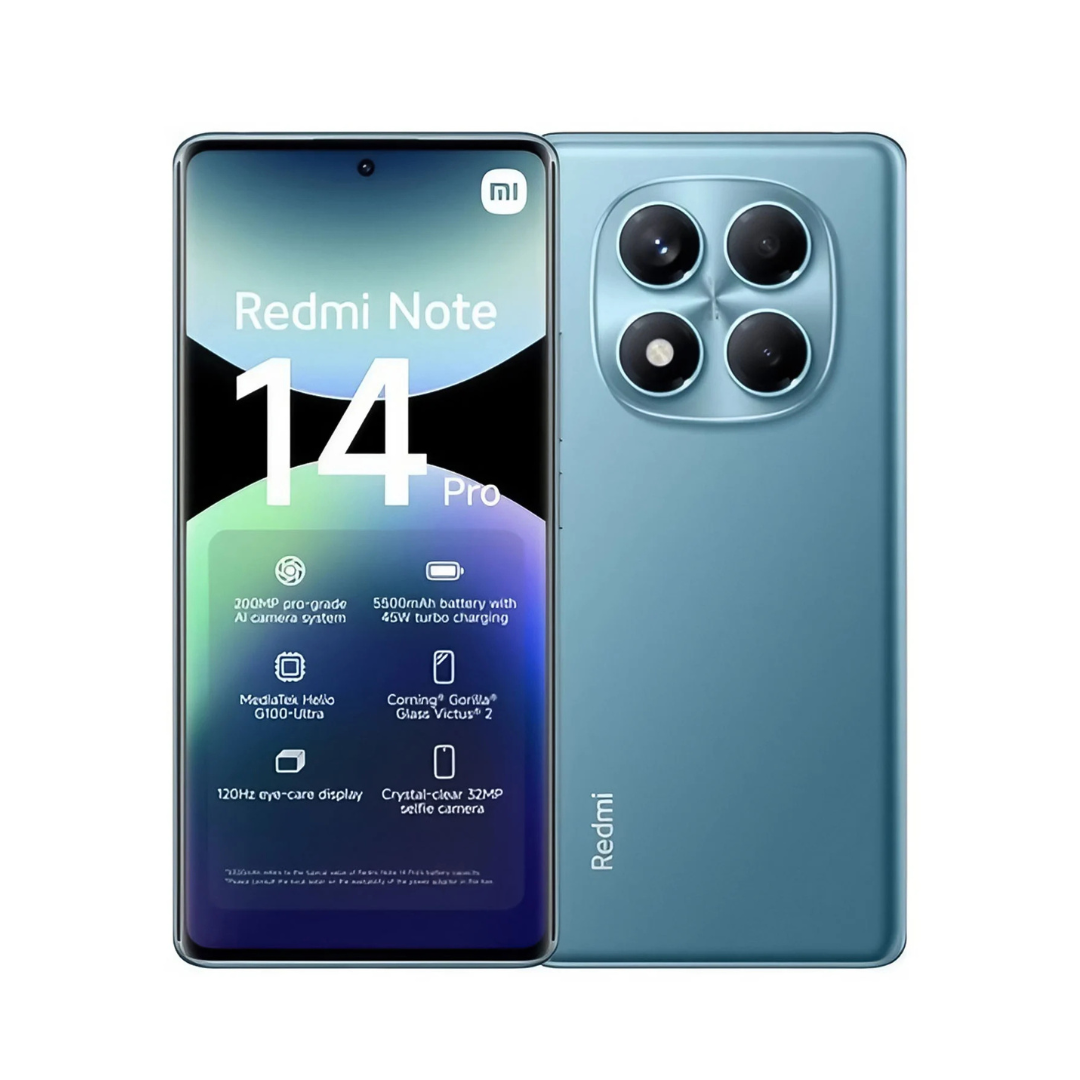 Estreia mundial versão global xiaomi redmi note 14 pro 4g smartphone 200mp câmera ai mediatek helio G100-Ultra 6.67 "5500mah