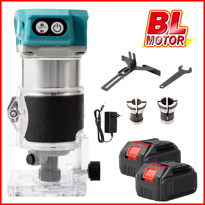 Bürstenloser Holzfräser, Holzschneider, elektrische Handmaschine, Trimmer, Carentry-Werkzeug, Holzbearbeitung, Zierleiste für Makita 18 V-Batterie