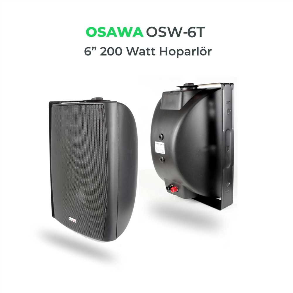 Osw-6t черная Колонка 16 см 2 шт. потолочная стена