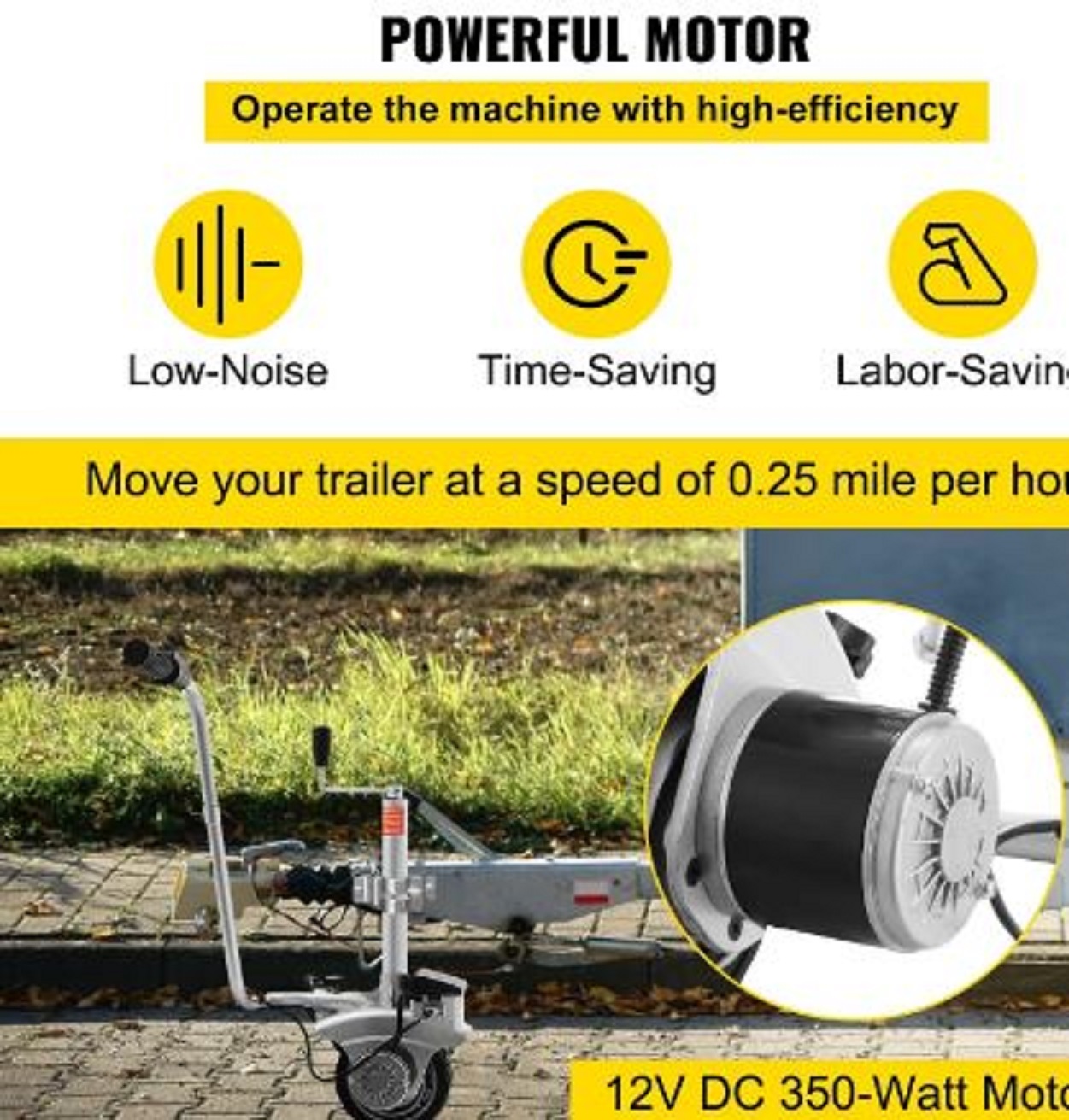 Todo a melhor qualidade 12v reboque elétrico rv ferramenta de movimento rápido roda motorizada mini mover elétrico