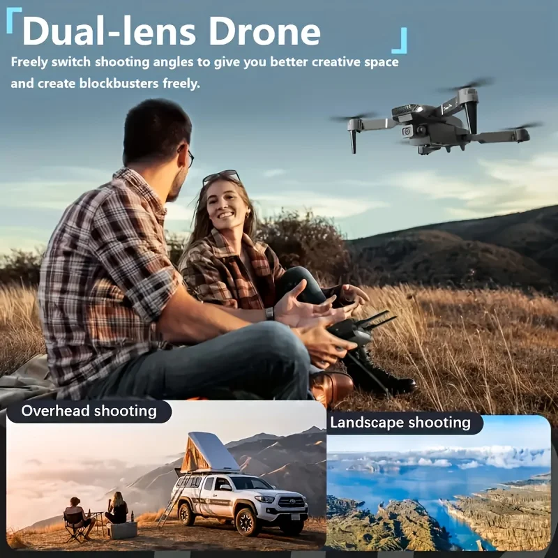 2025 E88 profesional gran angular RC Dron HD 4K modo de cámara helicóptero plegable avión Quadcopter Drone chico regalo Juguetes