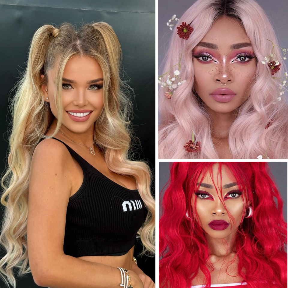 合成かぎ針編みのヘアエクステンション,自然な髪,柔らかく波状の髪,ブロンド,コスプレ,日常使用,24インチ,3ユニット