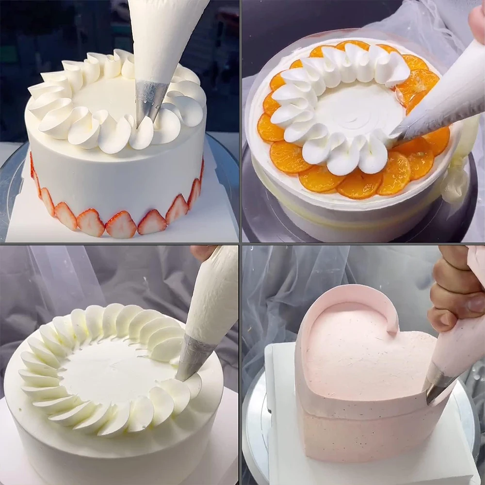 1 ชุดเค้กตกแต่งเค้กตกแต่งท่อหัวฉีดตกแต่งครีมเบเกอรี่เครื่องมือ Frosting เค้กวันเกิด Cupcakes DIY Art