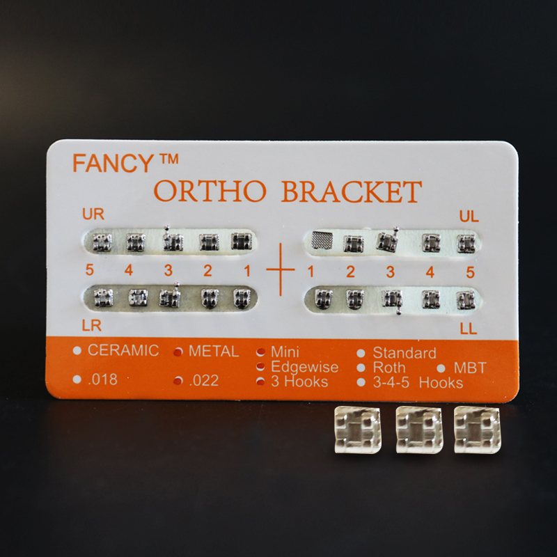 1 paquete de 20 piezas Edgewise Meshbase 022 soporte de soporte de ortodoncia 0 gancho/3 gancho/345 ganchos estándar Mini