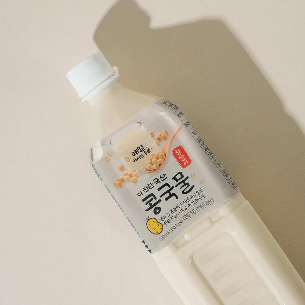 국산 콩국물 1L 3병  참살이 더 진한 음료 식품