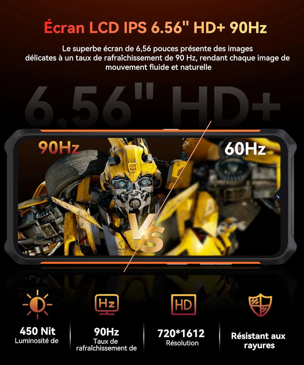 Cubot KingKong ES 16Go + 128Go HD + 48MP câmera 48MP Android 14 IP68 à prova d'água GPS Duplo SIM 4G