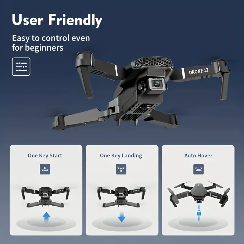 2025 E88 profesional gran angular RC Dron HD 4K modo de cámara helicóptero plegable avión Quadcopter Drone chico regalo Juguetes
