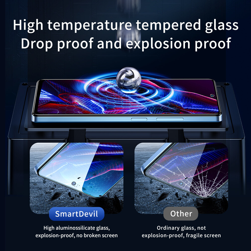 SmartDevil 2 uds Protector de pantalla para Xiaomi 17 15 13T 14T Redmi Note 15 Pro HD película de vidrio templado para Redmi Note 13 Pro Note 14