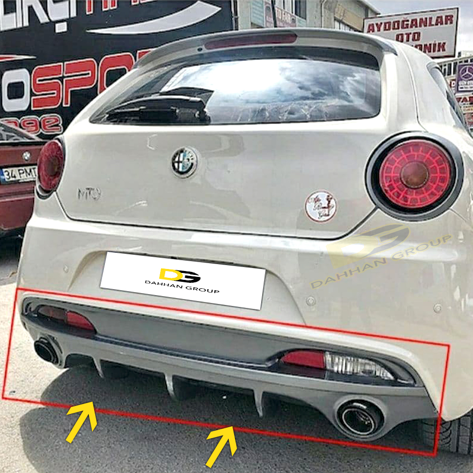 Một. Lfa Romeo Mito 2008 - 2013 Phía Sau Máy Khuếch Tán Cánh Đua Cao Chất Lượng Sợi Thủy Tinh Được Sơn Đen Bóng Hoặc Bất Kỳ Màu Sắc balo Laptop Miti Bộ