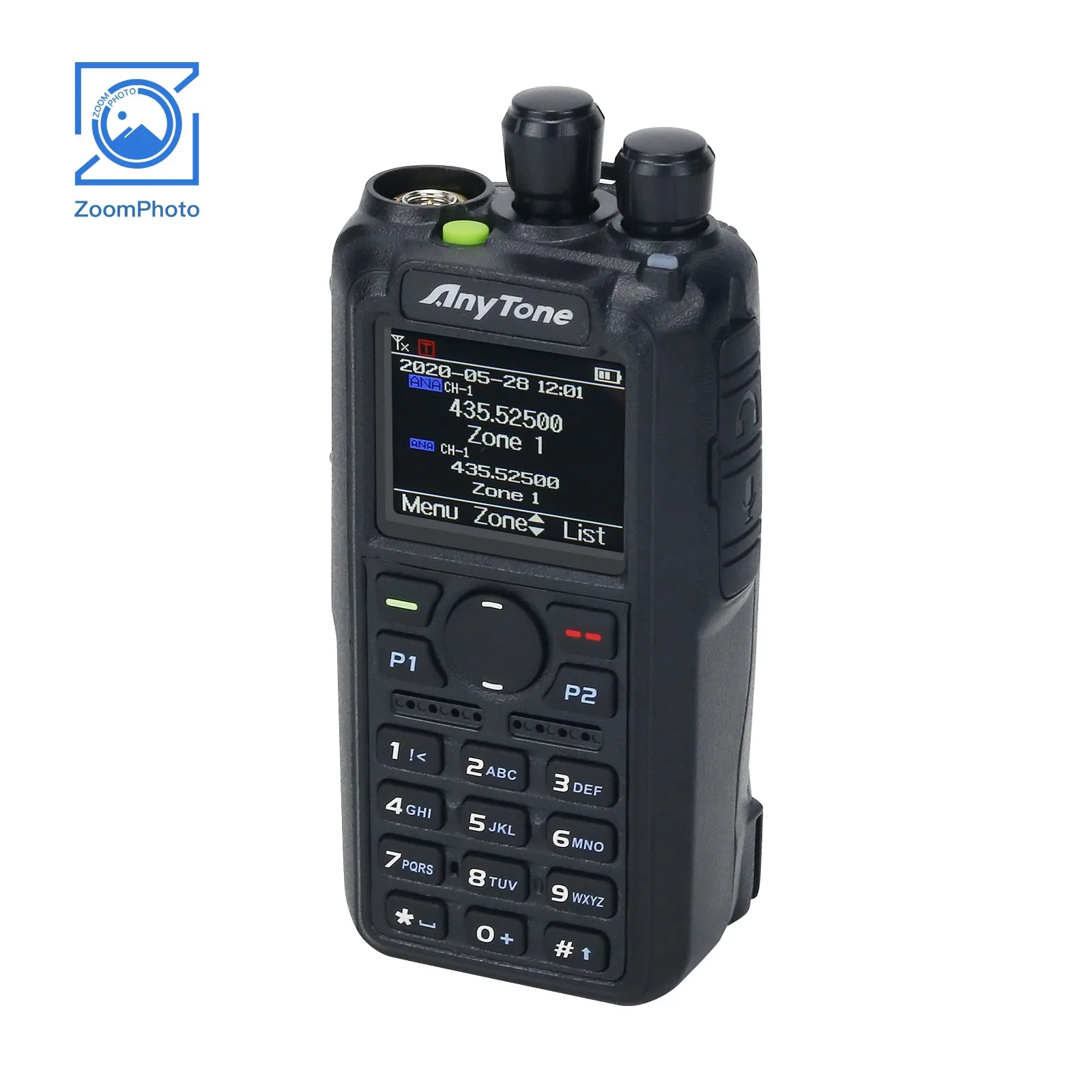 Anytone AT-D878UV Walkie Talkie DMR Radio Analog Digital APRS GPS Global Intercom mit Ladegerät Akku