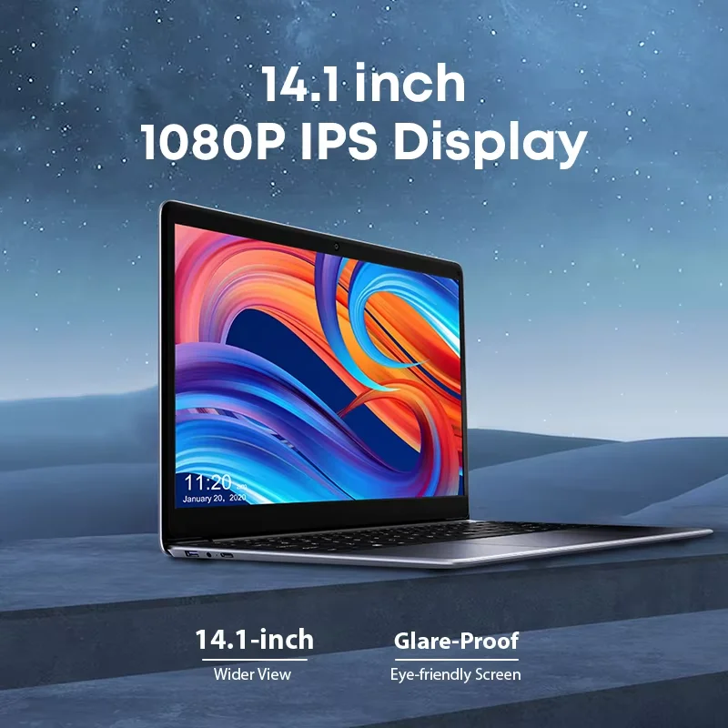 CHUWI HeroBook Pro Laptop Schermo FHD da 14,1 pollici Intel Celeron N4020 Dual Core UHD Graphics 600 GPU 8 GB LPDDR4 256 GB SSD Windows 11 M.2 fino a 1 T 1,3 kg Notebook