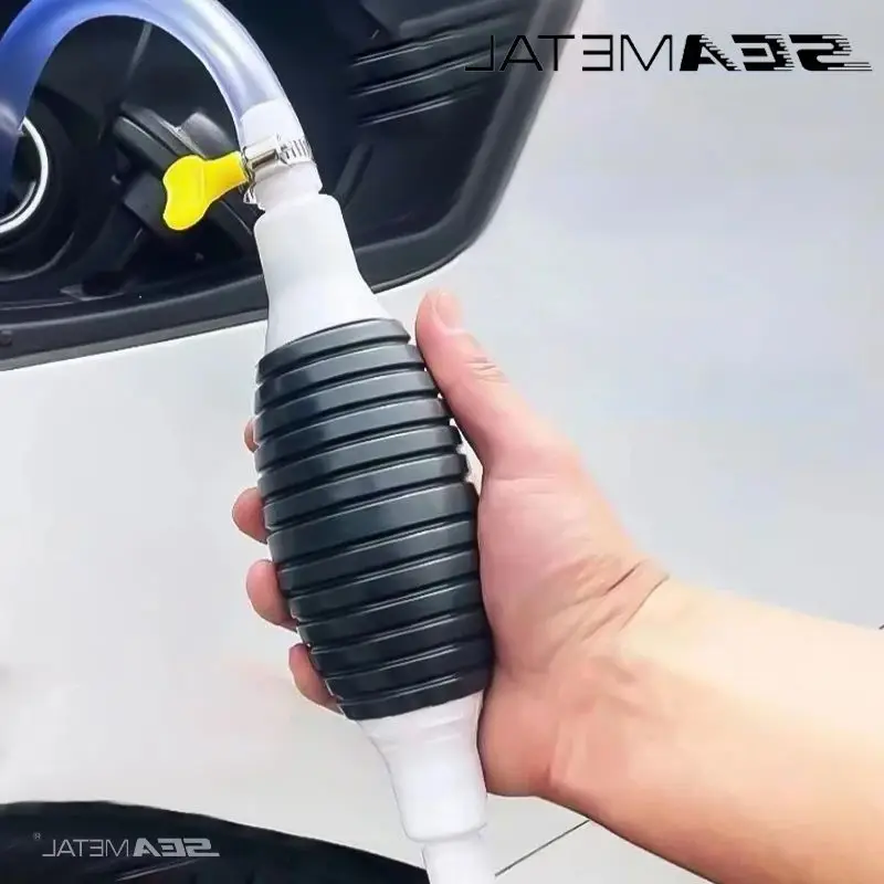 SEAMETAL Multifuncional Aspirador de pó líquido Bomba manual Bomba de transferência de gasolina Bomba de combustível Ferramenta de carro Primer de transferência