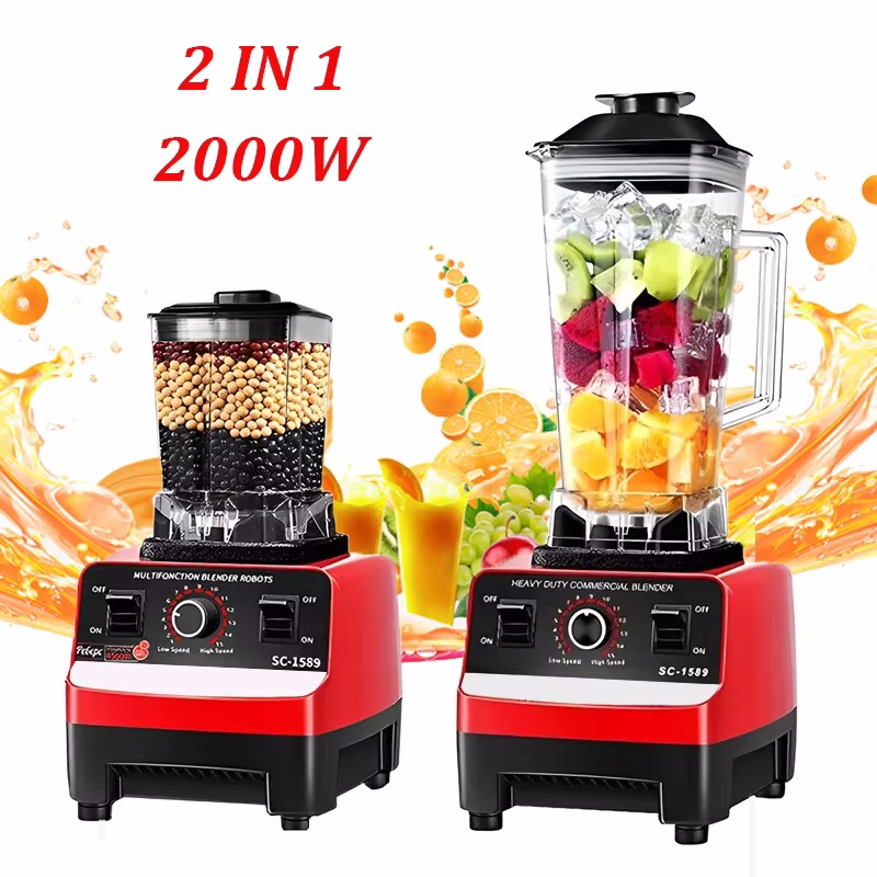 6000W domu 2 W 1 maszyna do łamania ścian wielofunkcyjna profesjonalna mieszanka lodowa 2,5l Smoothie kuchnia mix