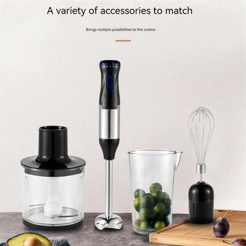 Bastão Elétrico Hand Imersion Blender, W Combustível, 4 em 1, Aço Inoxidável, Alimentos, Alimentos, Processador de Copo Misto, Whisk