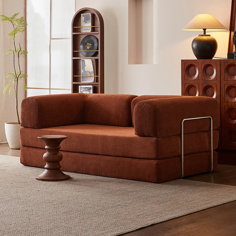 Espansione con un clic! Divano letto pieghevole intelligente dal design minimalista nordico, dorme presto come sdraiarsi
