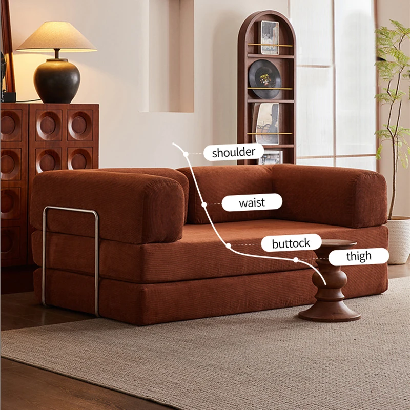 Espansione con un clic! Divano letto pieghevole intelligente dal design minimalista nordico, dorme presto come sdraiarsi