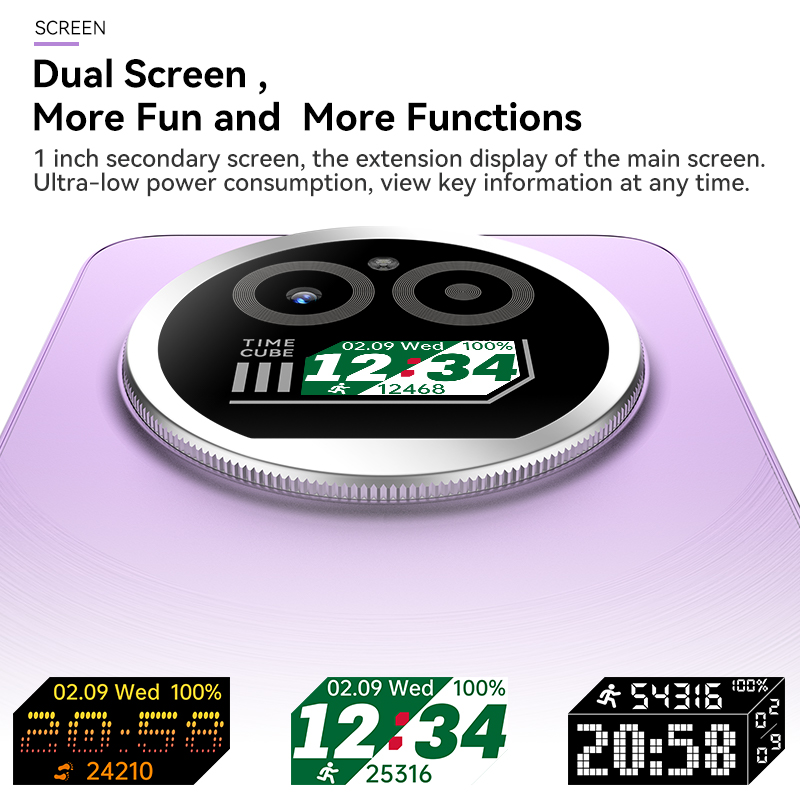 IIIF150 Action A5Pro téléphone double écran conception Smartphone Android 15 8GB RAM 256GB ROM 6.8 "HD + affichage 5100mAh batterie