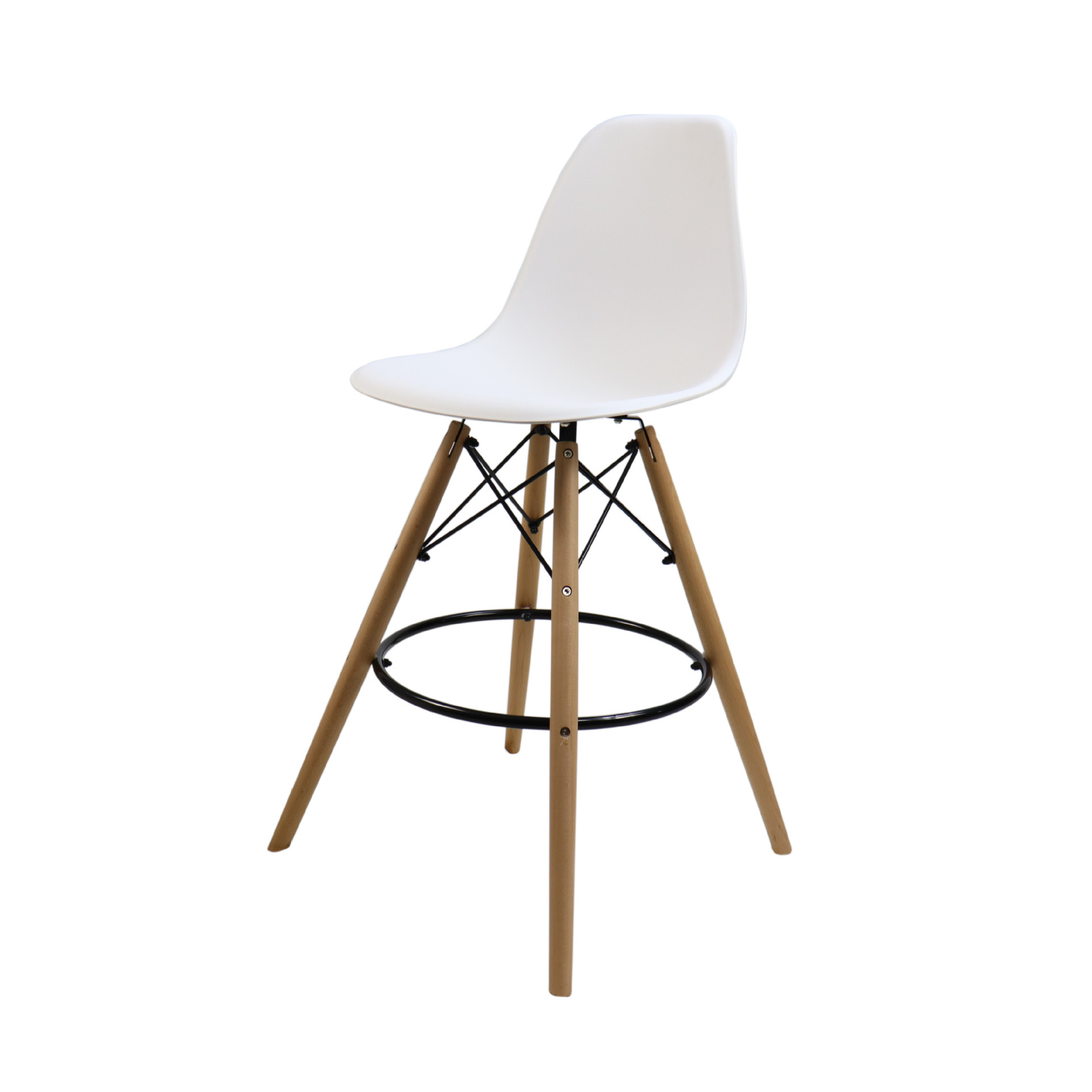 Silla de Bar alta ,TABURETE alto asiento nórdico moderno, respaldo de moda, silla de Bar con patas de MADERA de estilo nordic,sillas de comedor mueble estilo nórdico medieval, para escritorio, comedor ema