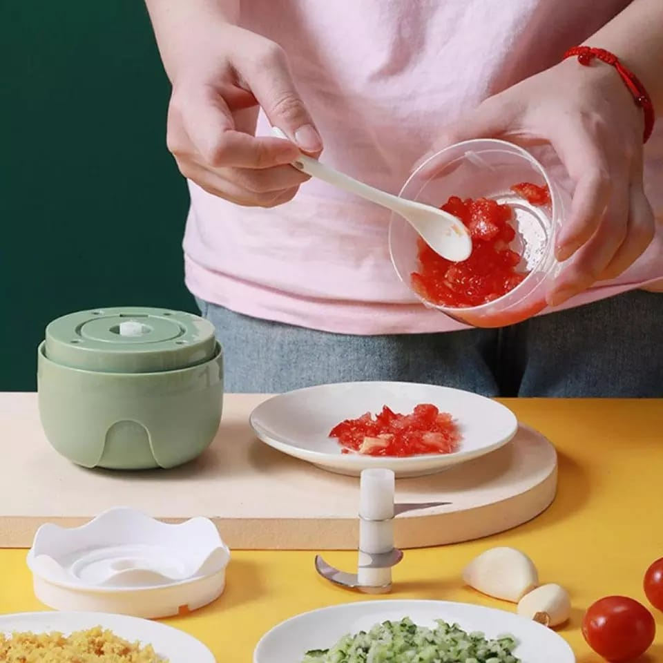 Mini Processador Triturador Sem Fio Elétrico 250ML De Alimentos Para Legumes Alho Gengibre