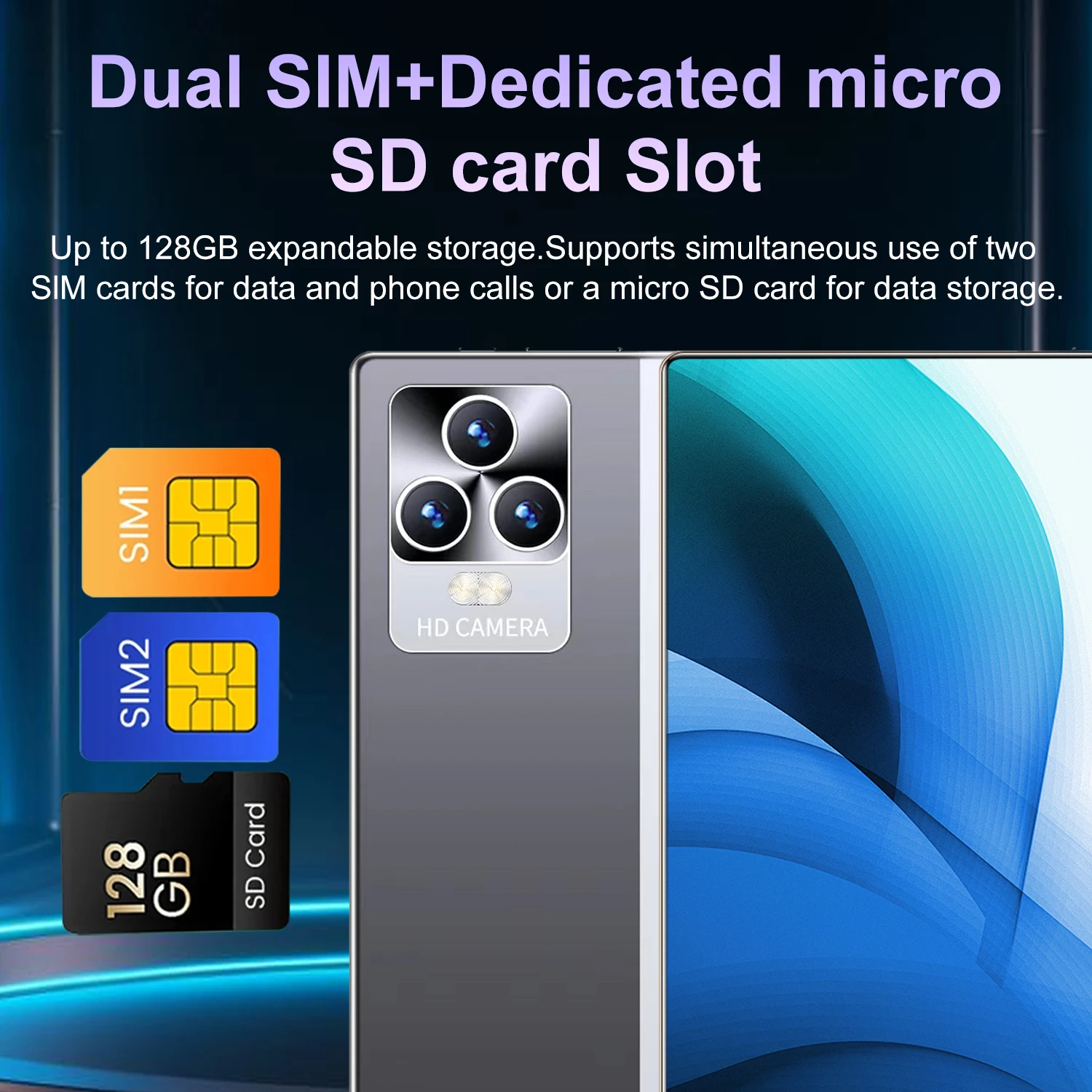 2025 10.36Inch Original Tablet Android 16GB RAM 1TB ROM 16MP 32MP Android 13.0 12000mAh 10core 5G Dual SIM Bluetooth WiFi GPS