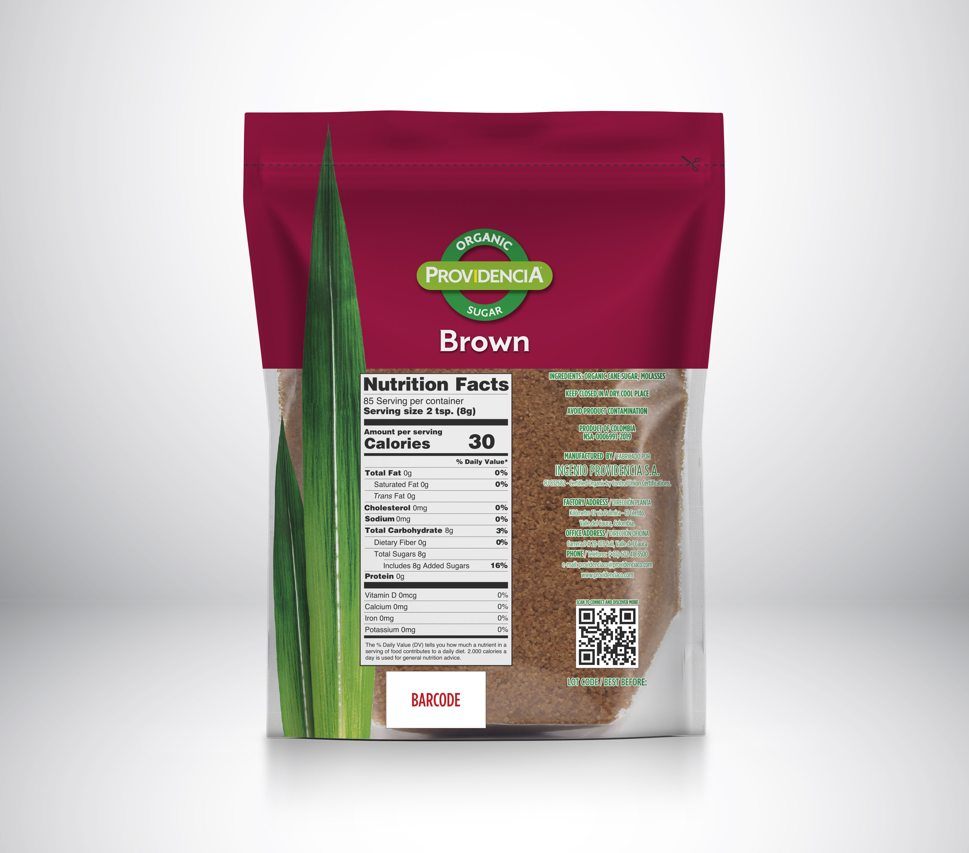 Providencia Organic Brown Sugar 24 oz (Pack of 4)