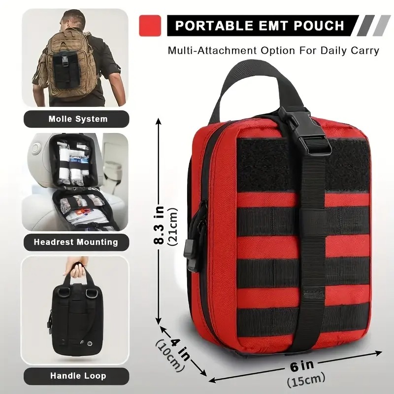 Kit de primeiros socorros tático portátil saco médico emergência ao ar livre caça carro acampamento molle ferramenta sobrevivência edc bolsa organizador