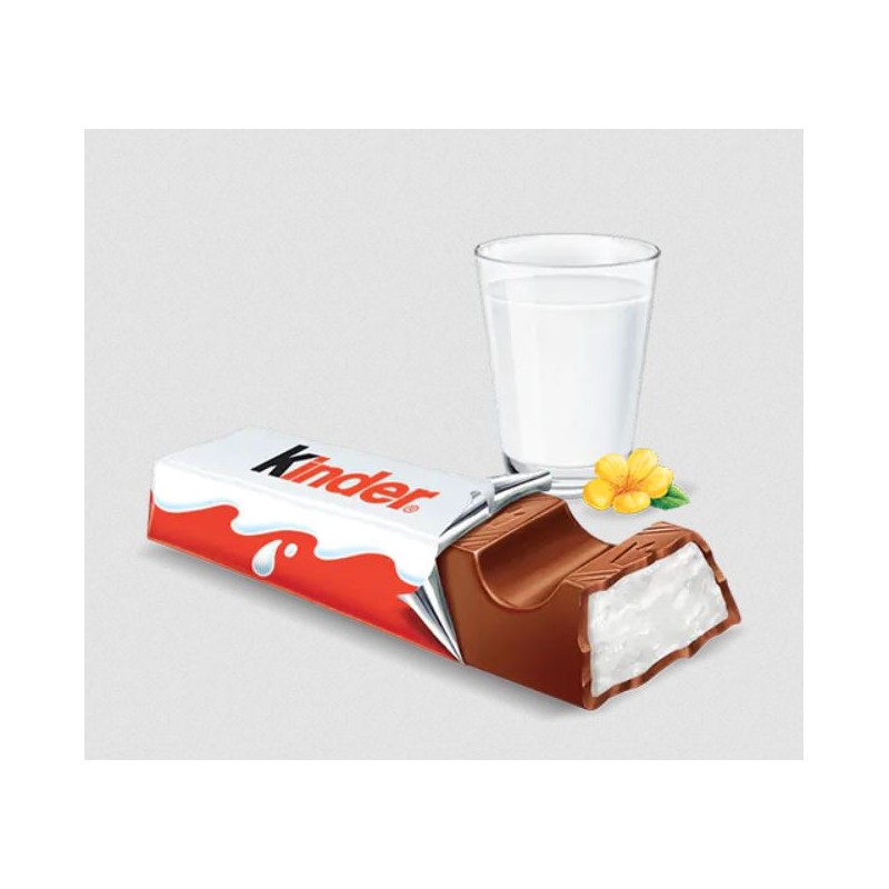 Barras Kinder Chocolate com Alto Teor de Leite, Ideal para os Pequenos, T4-Chocolates Cada caixa tem 4 chocolates de 12 gramas cada, adequados para o Dia dos Namorados, 20 caixas de 4 barras