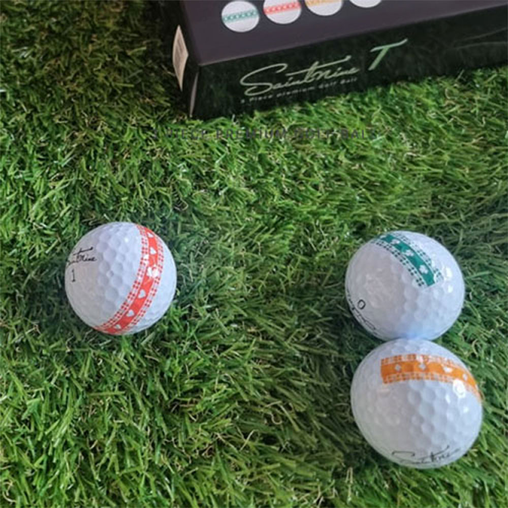 세인트나인 T 골프공 3피스 300도 퍼팅라인 12구