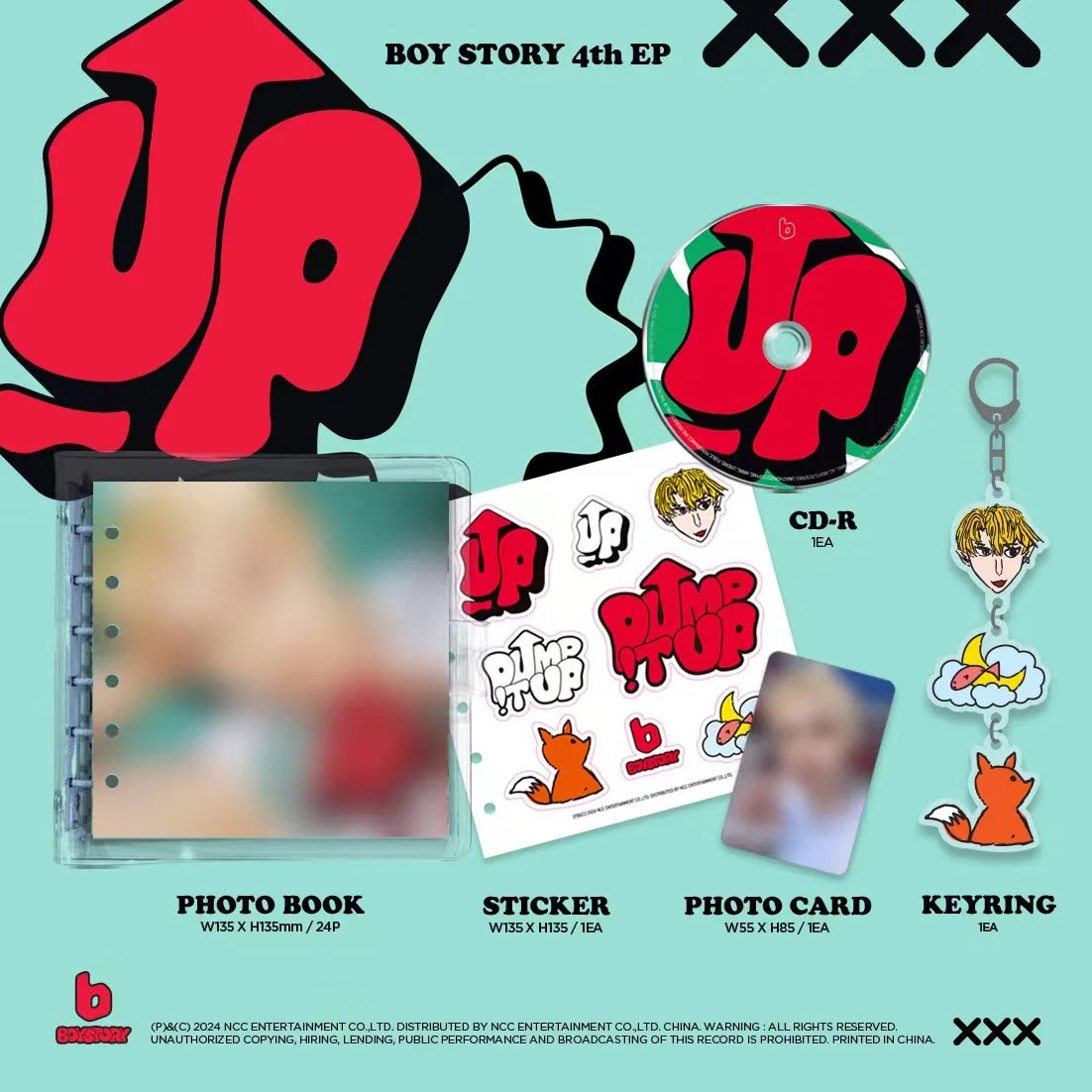 [Vorverkauf] Junge Geschichte 《 up 》 CD + Karte Fotobuch + Schlüssel ring + Aufkleber