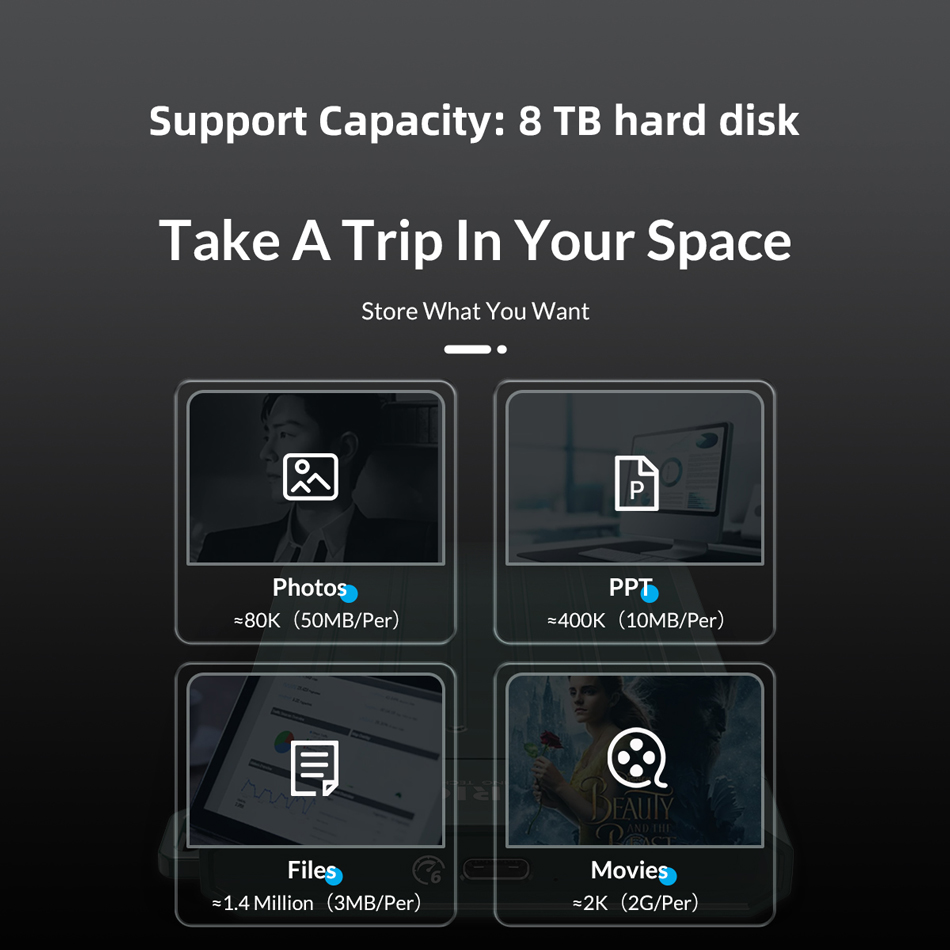 USB 2.0 to 2.5 Inch SATA HDD SSD Enclosure External Hard Drive Case for PC Laptop Smartphone - External Disk Box