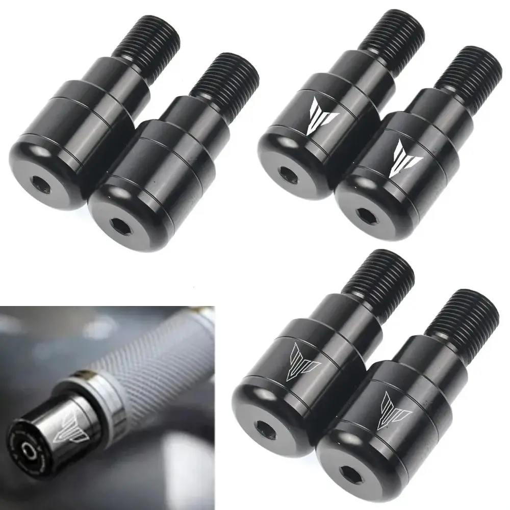 Tampas de extremidade da barra da motocicleta cnc guiador apertos para yamaha mt07 mt09 mt10 mt125 fz1 fz6 fz6r fz07 fz09 fz010 lidar com barra final